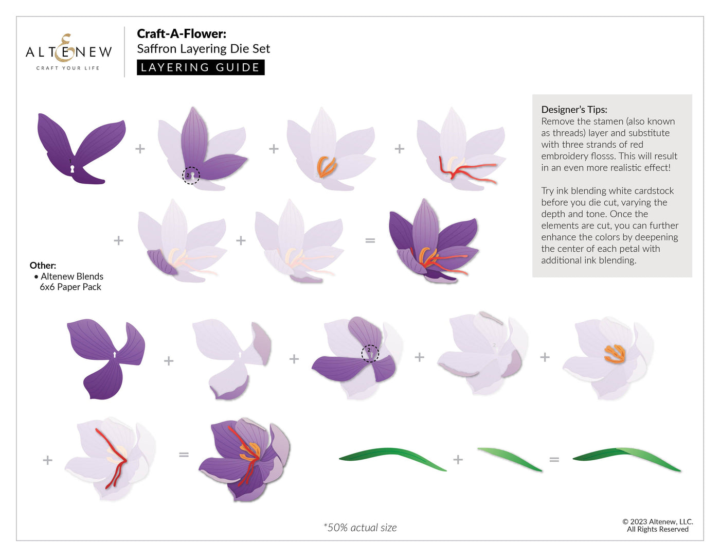 Dies Craft-A-Flower: Saffron Layering Die Set