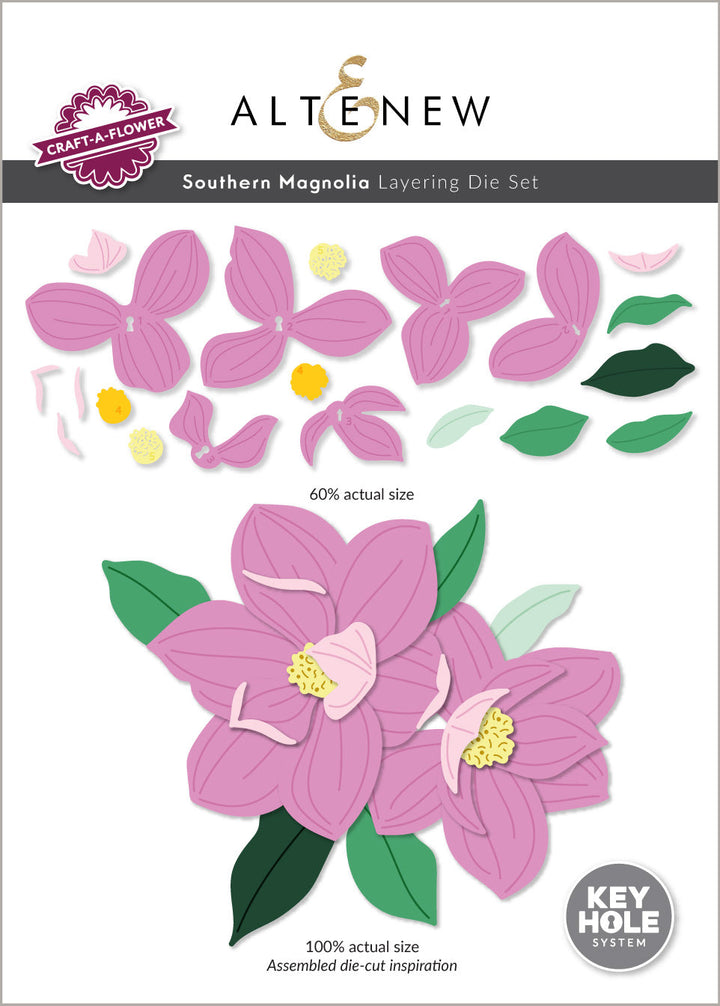 Dies Craft-A-Flower: Southern Magnolia Layering Die Set