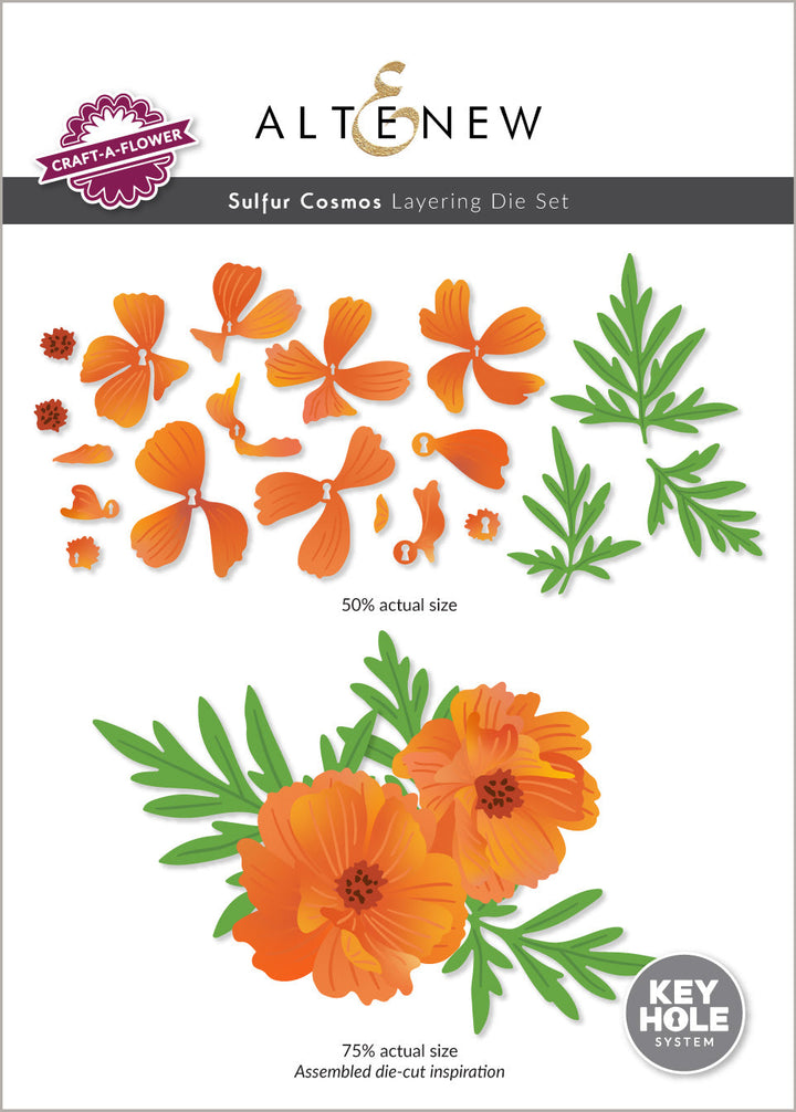 Dies Craft-A-Flower: Sulfur Cosmos Layering Die Set