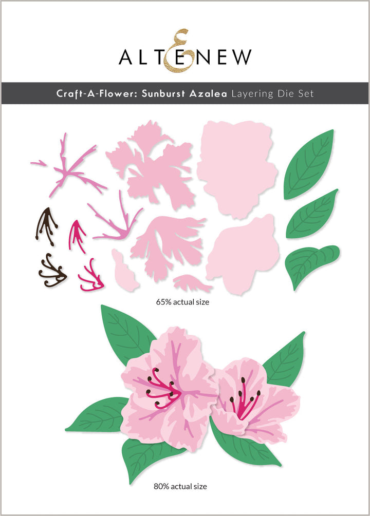 Dies Craft-A-Flower: Sunburst Azalea Layering Die Set