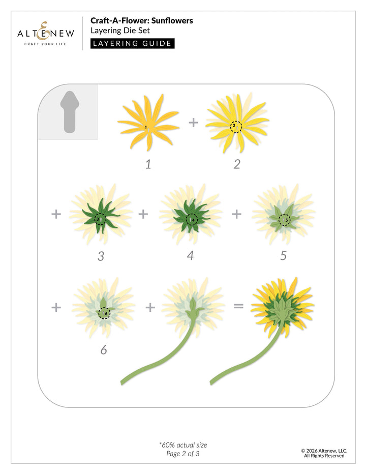 Dies Craft-A-Flower: Sunflowers Layering Die Set