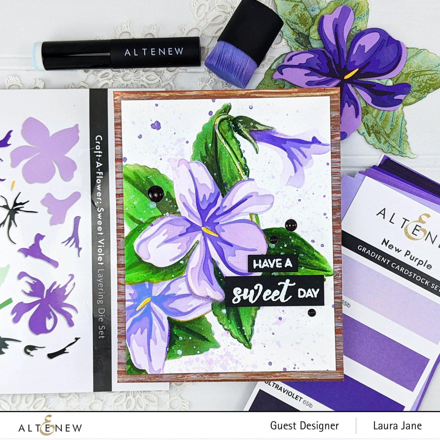 Dies Craft-A-Flower: Sweet Violet Layering Die Set