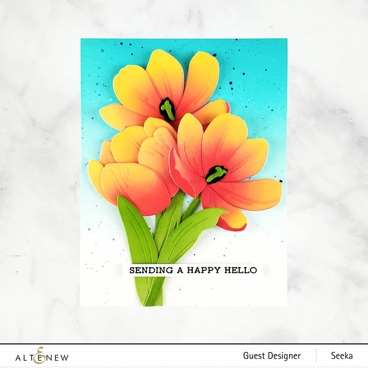 Dies Craft-A-Flower: Tulip Full Bloom Layering Die Set