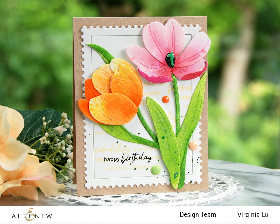 Dies Craft-A-Flower: Tulip Full Bloom Layering Die Set