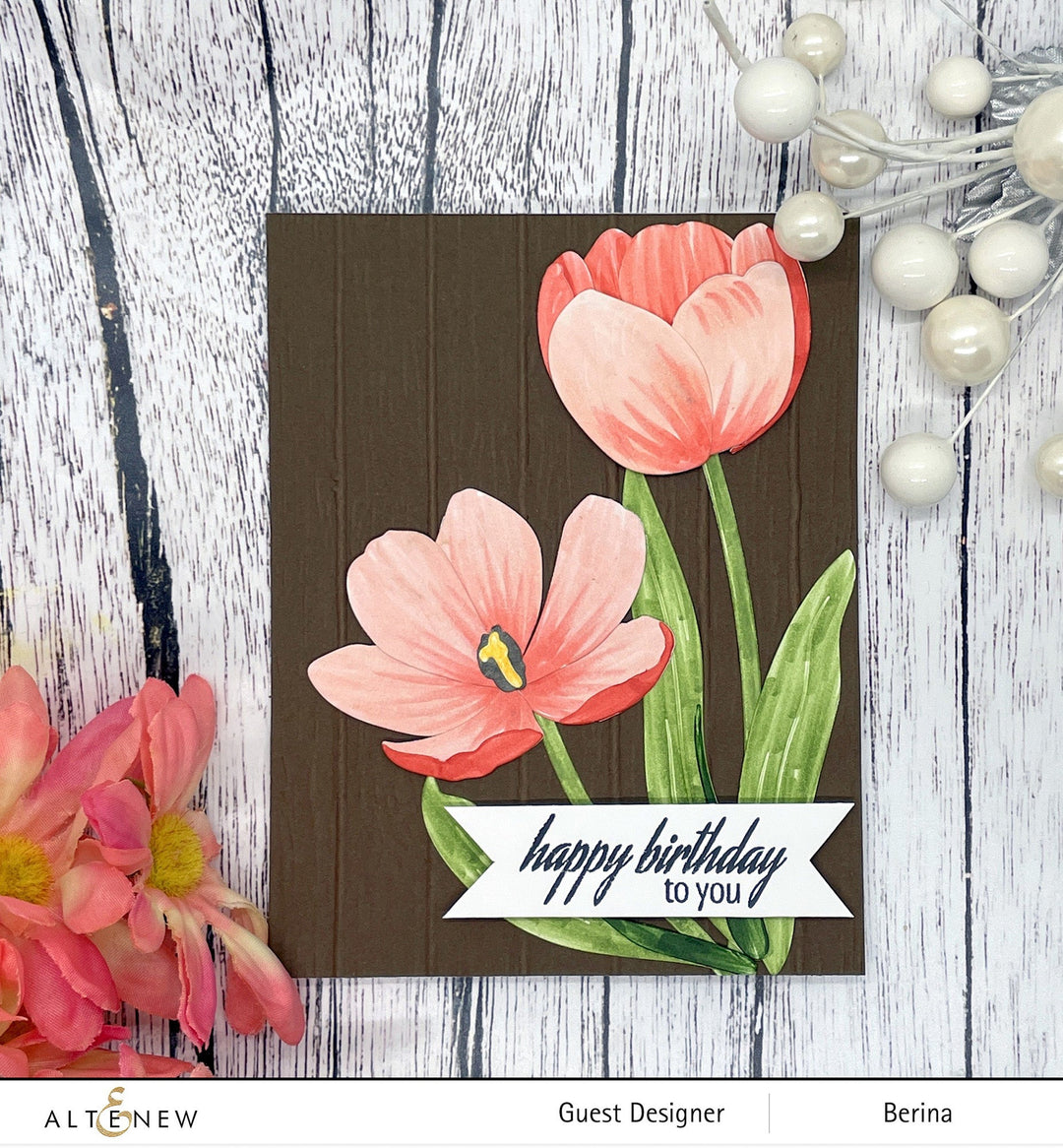 Dies Craft-A-Flower: Tulip Full Bloom Layering Die Set