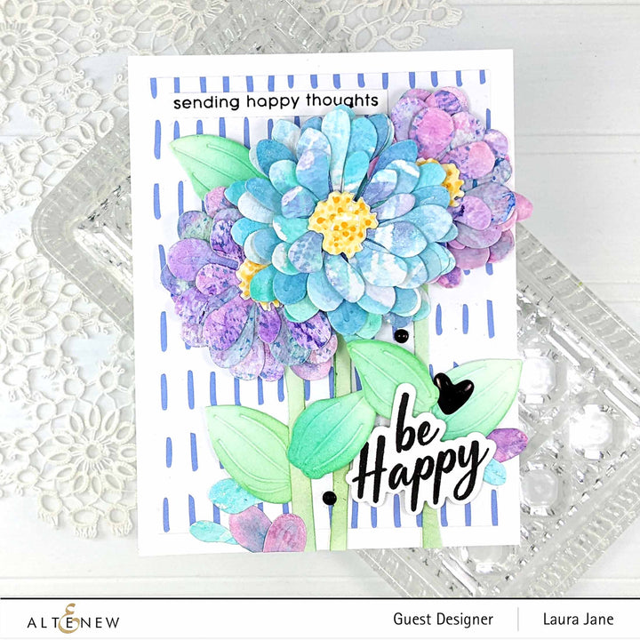 Dies Craft-A-Flower: Zinnia Layering Die Set
