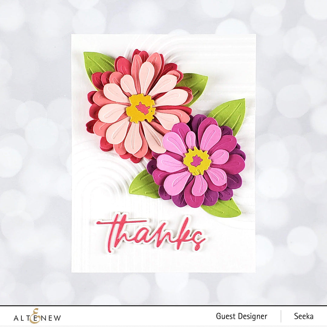 Dies Craft-A-Flower: Zinnia Layering Die Set