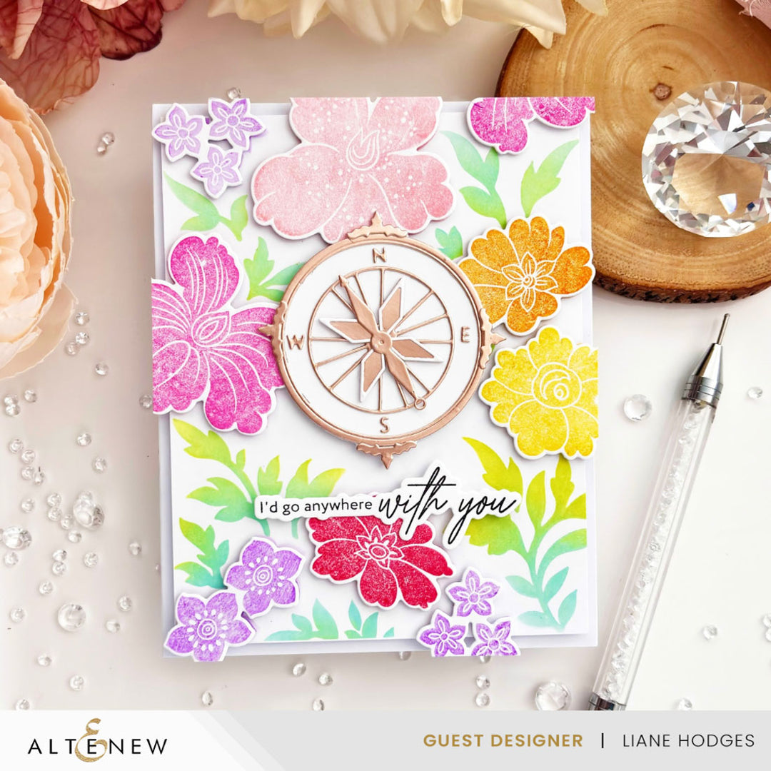 Dies Craft Your Life Project Kit: Floral Odyssey Add-On Die Set