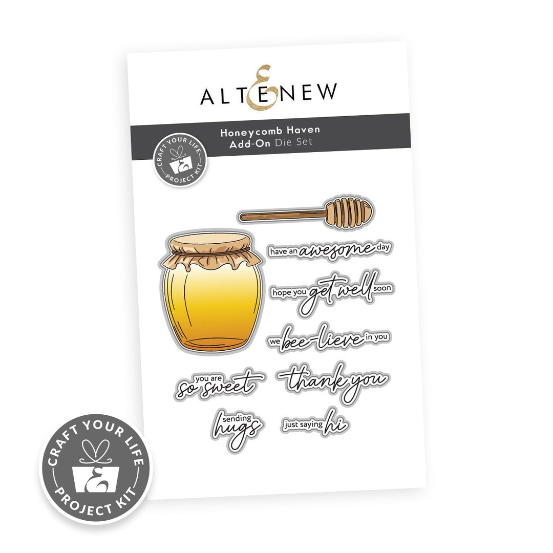 Dies Craft Your Life Project Kit: Honeycomb Haven Add-On Die Set