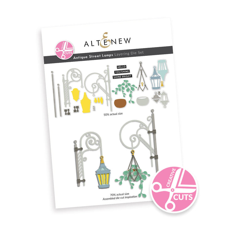 Dies Creative Cuts: Antique Street Lamps Layering Die Set
