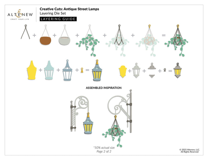 Dies Creative Cuts: Antique Street Lamps Layering Die Set