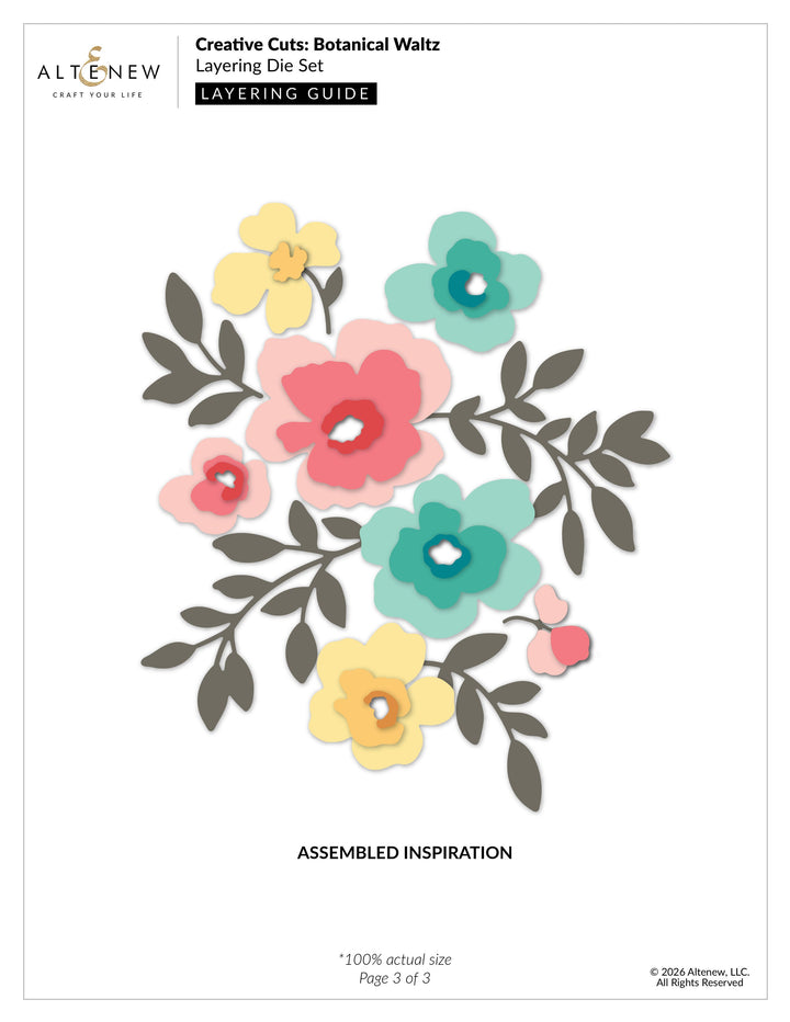 Dies Creative Cuts: Botanical Waltz Layering Die Set