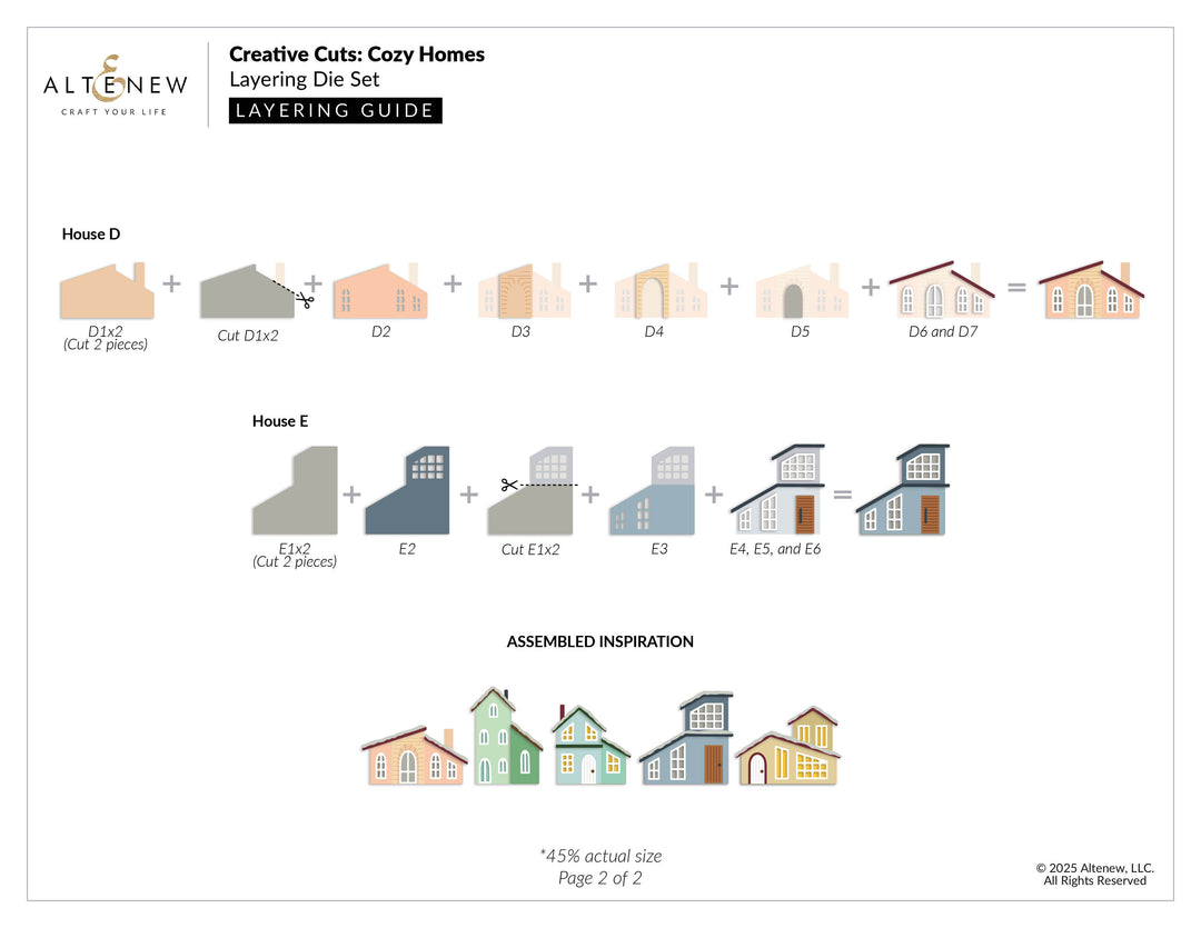 Dies Creative Cuts: Cozy Homes Layering Die Set