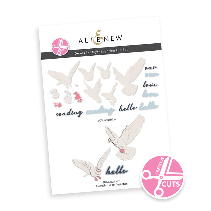 Dies Creative Cuts: Doves in Flight Layering Die Set