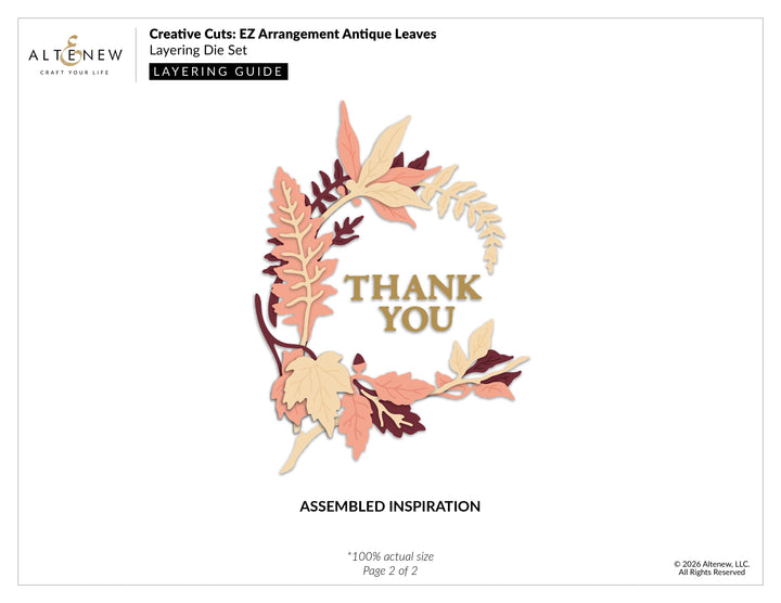 Dies Creative Cuts: EZ Arrangement Antique Leaves Layering Die Set
