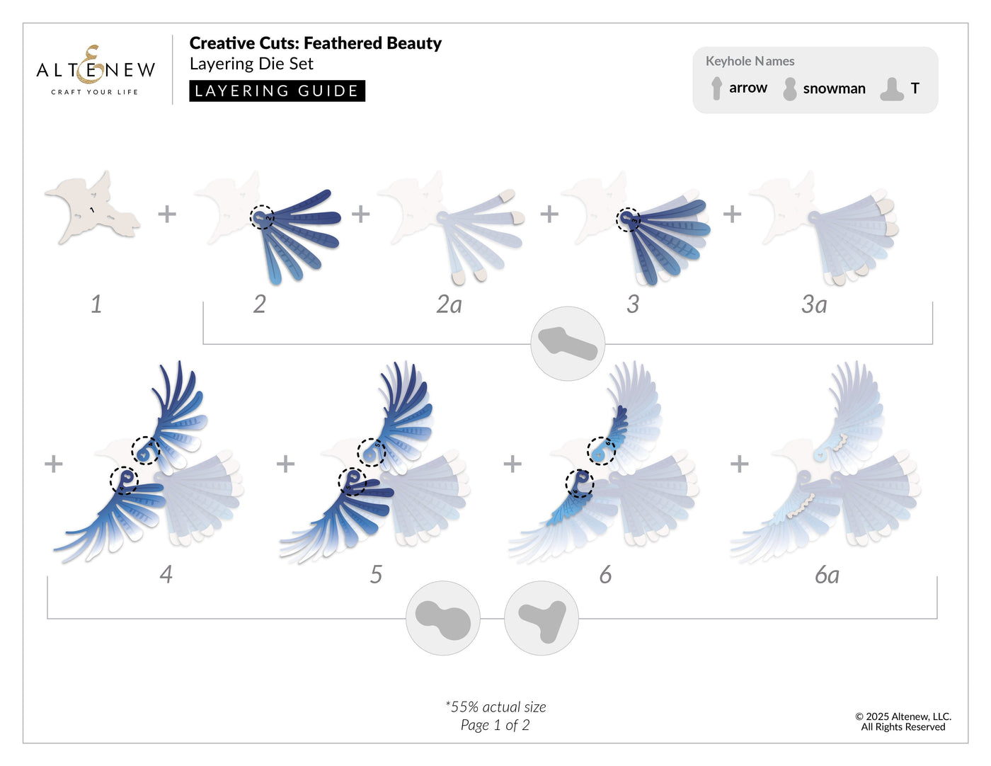 Dies Creative Cuts: Feathered Beauty Layering Die Set
