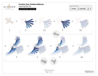 Dies Creative Cuts: Feathered Beauty Layering Die Set