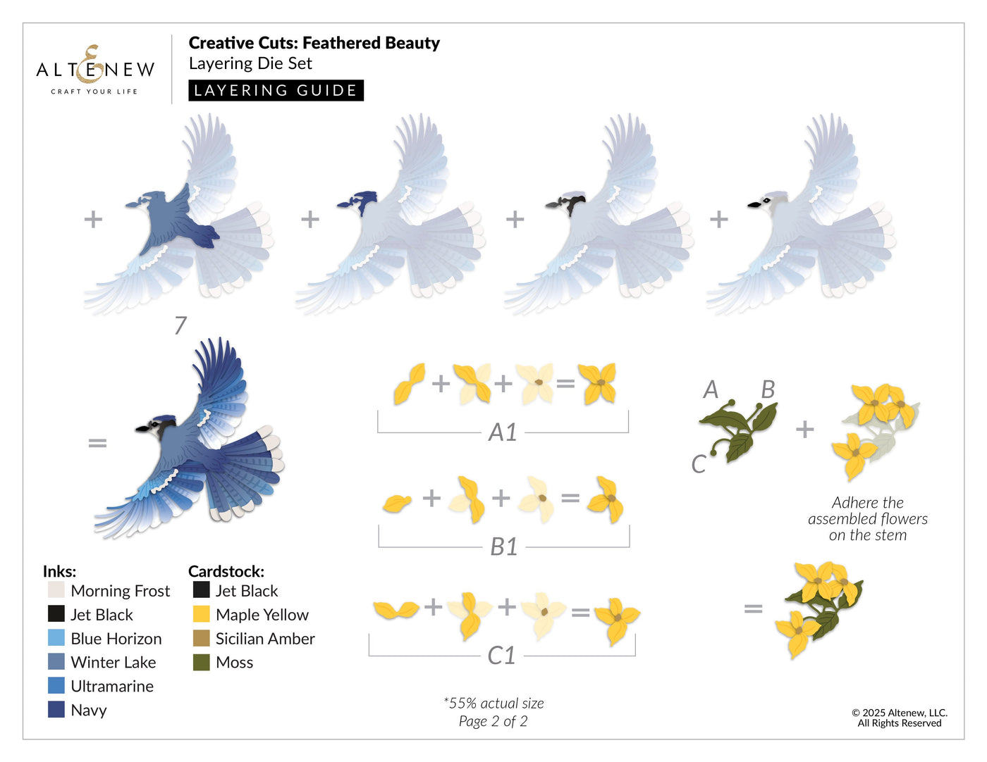 Dies Creative Cuts: Feathered Beauty Layering Die Set
