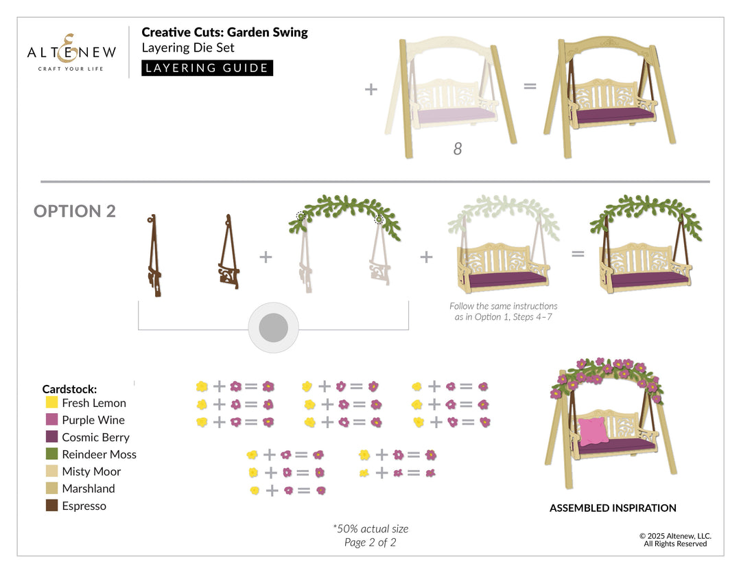 Dies Creative Cuts: Garden Swing Layering Die Set