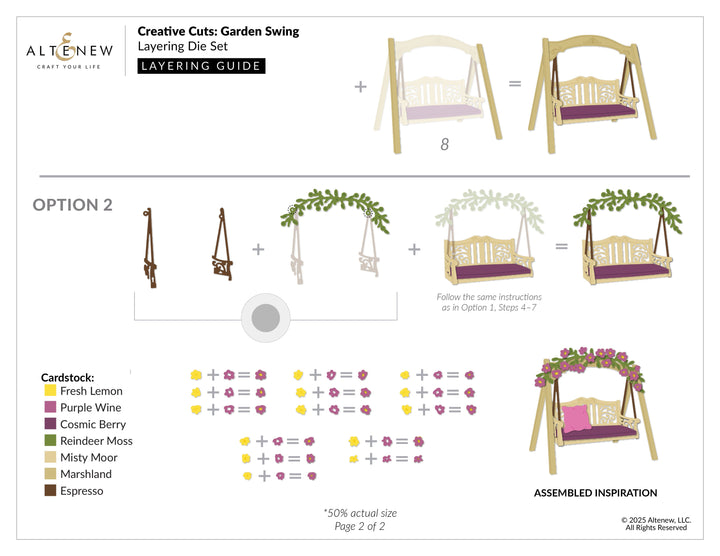 Dies Creative Cuts: Garden Swing Layering Die Set