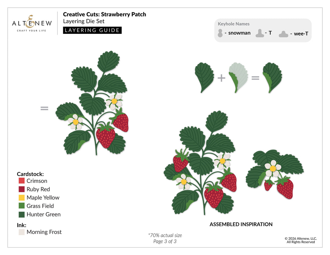 Dies Creative Cuts: Strawberry Patch Layering Die Set
