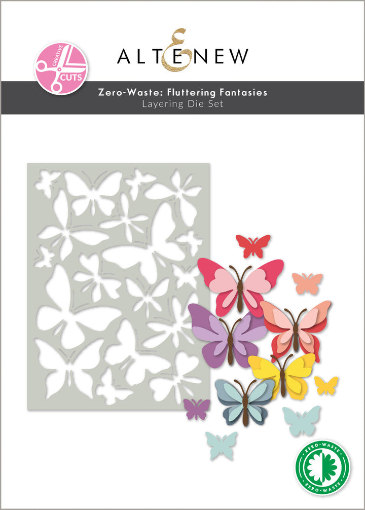 Dies Creative Cuts: Zero-Waste Fluttering Fantasies Layering Die Set