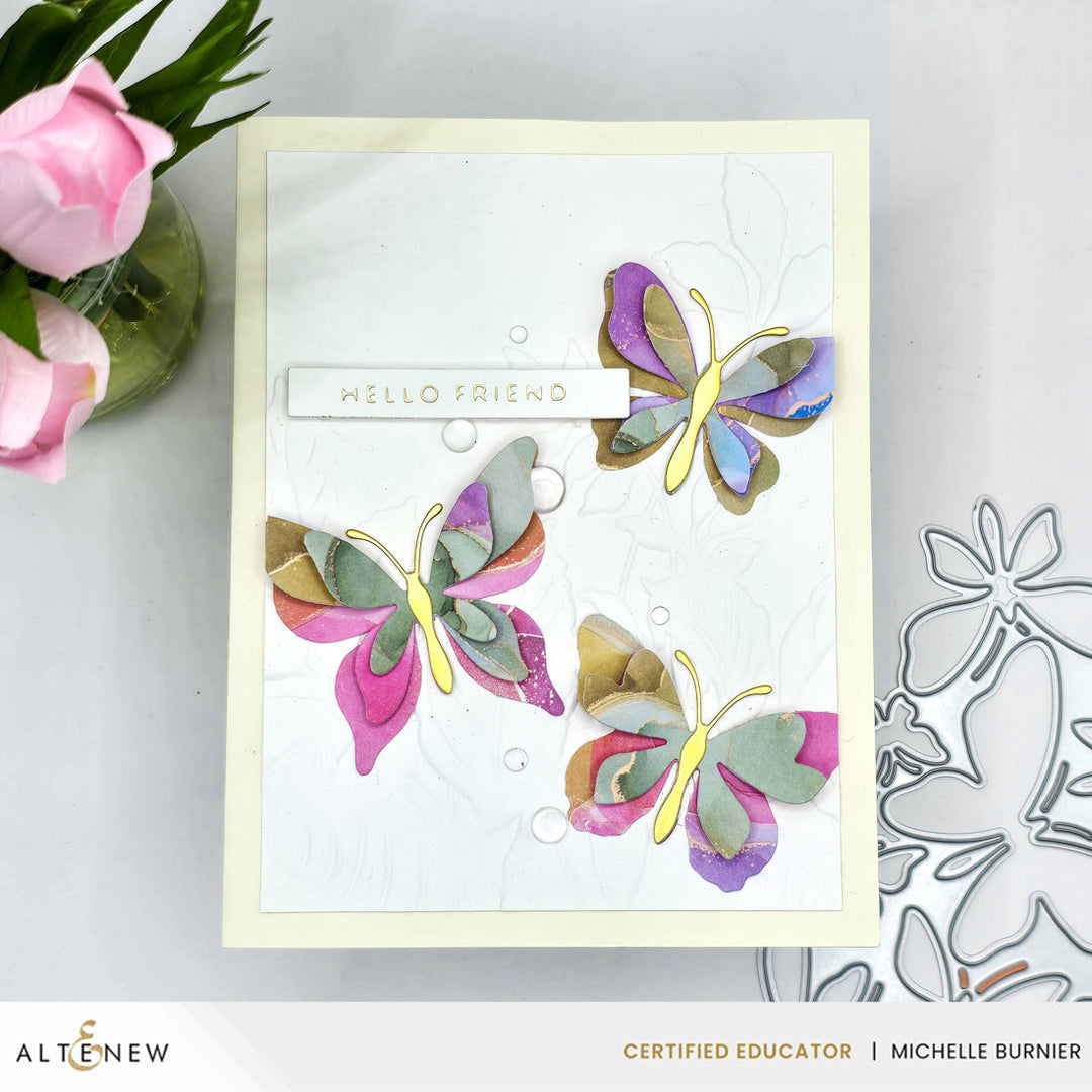 Dies Creative Cuts: Zero-Waste Fluttering Fantasies Layering Die Set