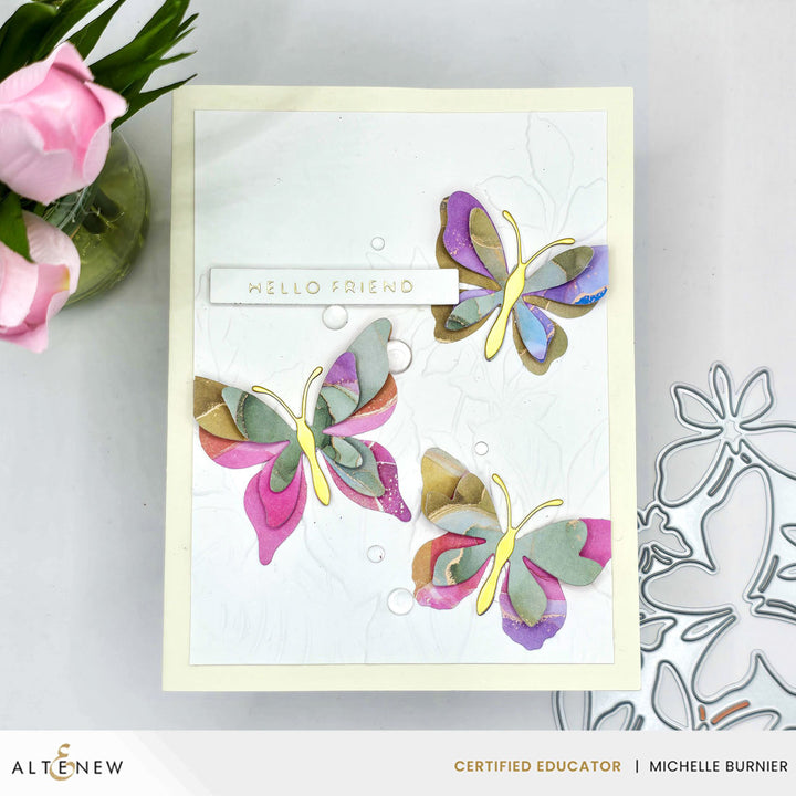 Dies Creative Cuts: Zero-Waste Fluttering Fantasies Layering Die Set