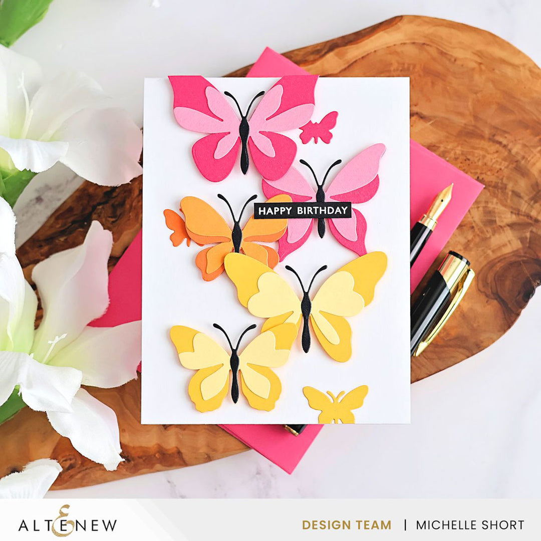 Dies Creative Cuts: Zero-Waste Fluttering Fantasies Layering Die Set