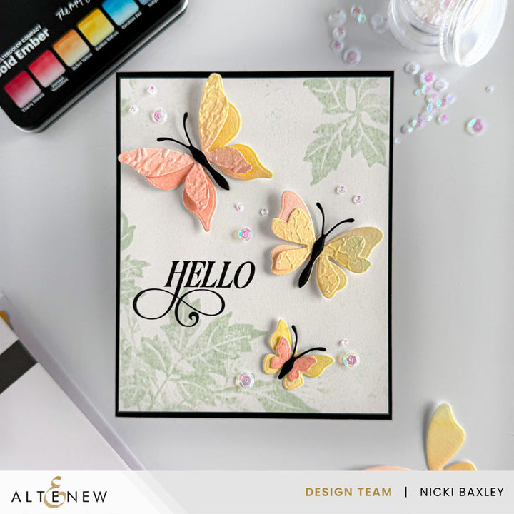 Dies Creative Cuts: Zero-Waste Fluttering Fantasies Layering Die Set