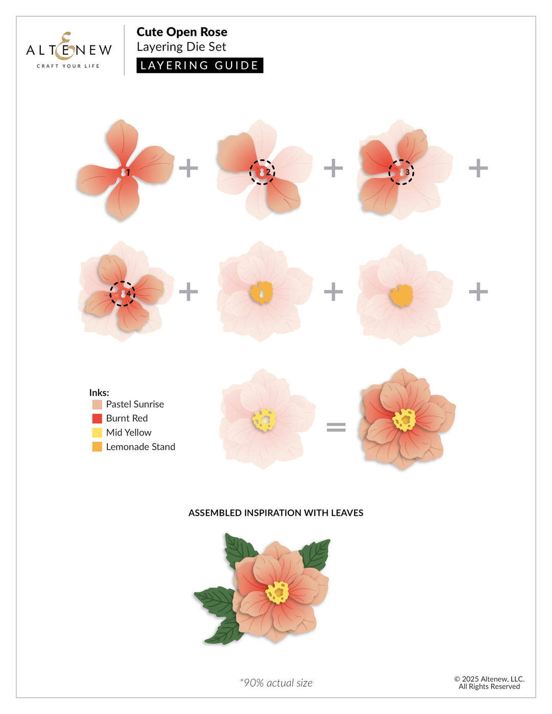 Dies Cute Open Rose Layering Die Set