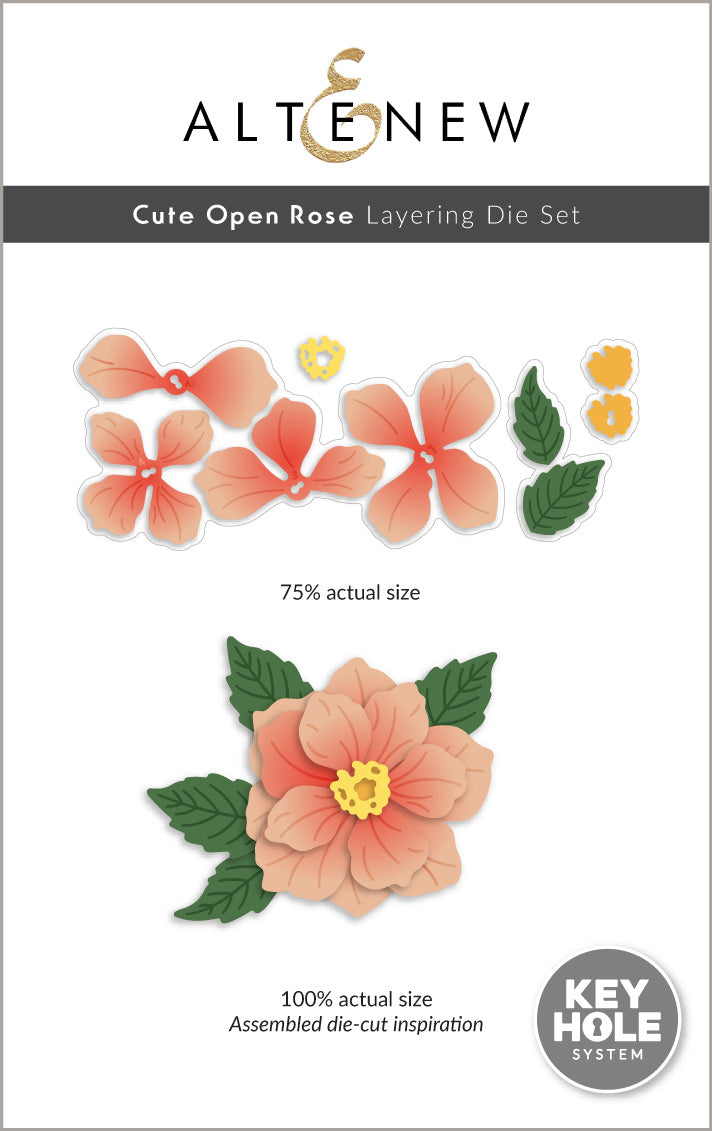 Dies Cute Open Rose Layering Die Set