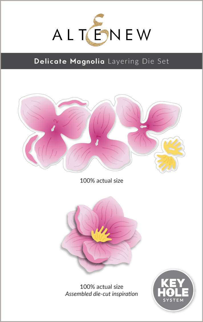 Dies Delicate Magnolia Layering Die Set