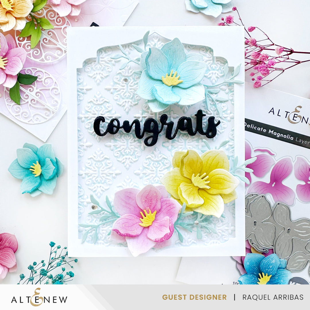 Dies Delicate Magnolia Layering Die Set