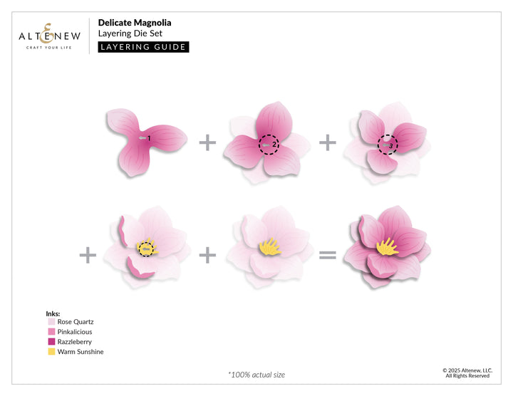 Dies Delicate Magnolia Layering Die Set