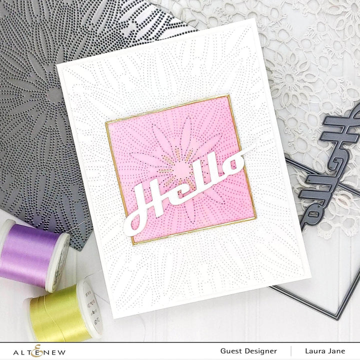 Dies Dotted Starburst Debossing Cover Die