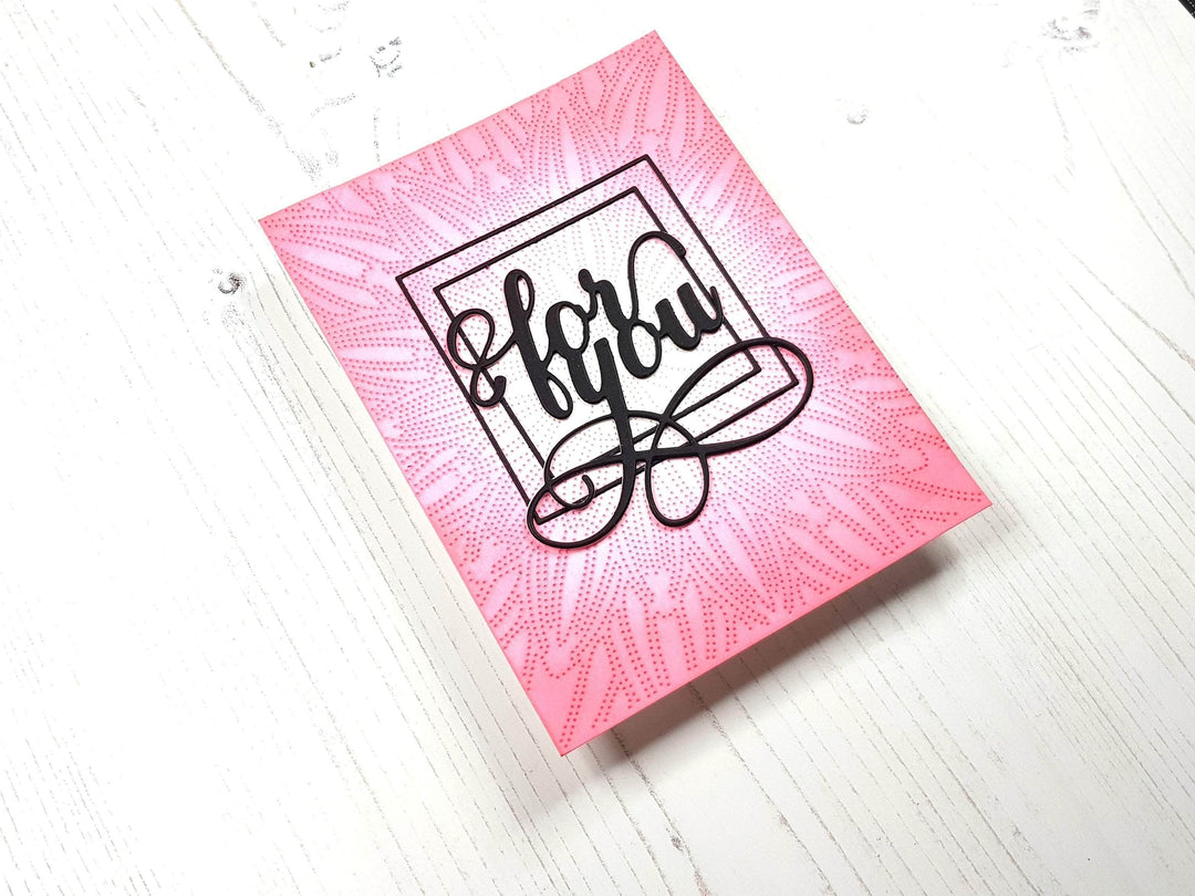 Dies Dotted Starburst Debossing Cover Die