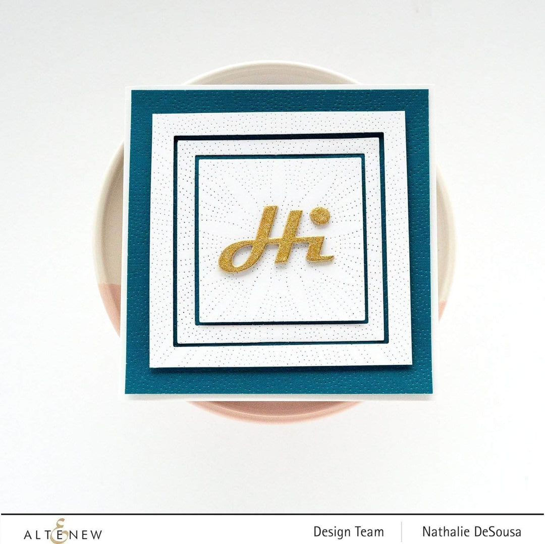 Dies Dotted Starburst Debossing Cover Die