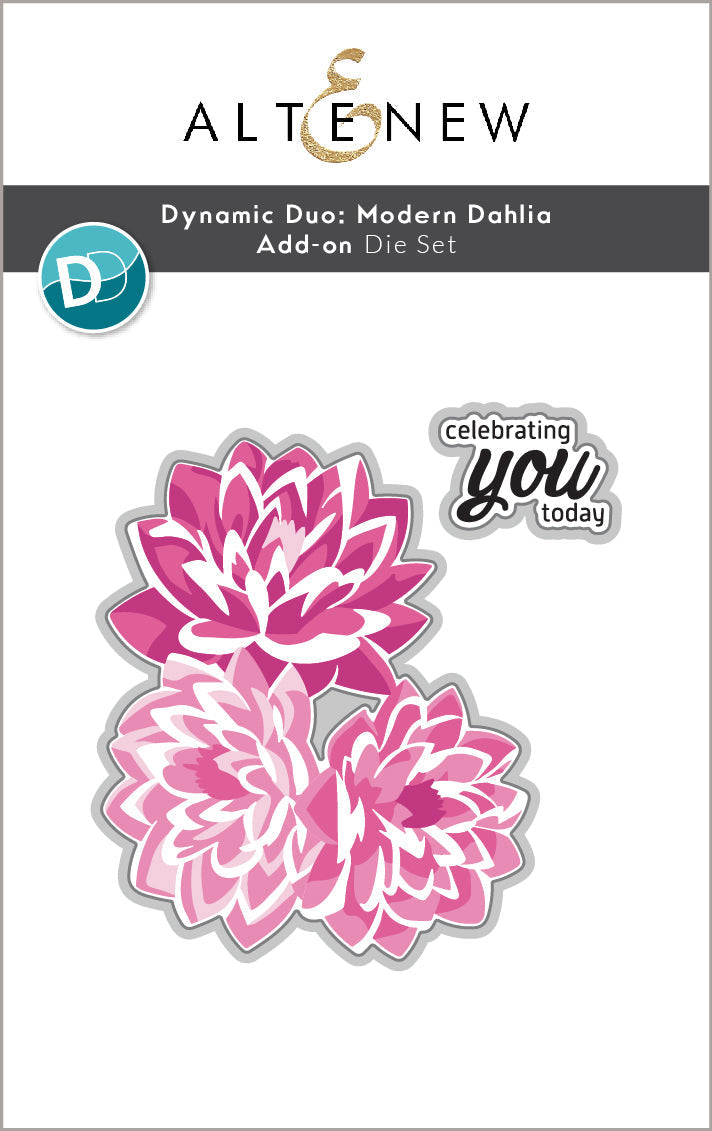 Dies Dynamic Duo: Modern Dahlia Add-On Die Set