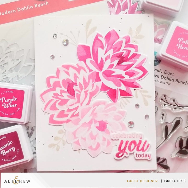 Dies Dynamic Duo: Modern Dahlia Add-On Die Set