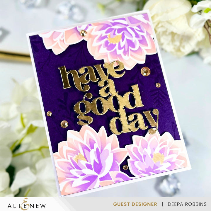 Dies Dynamic Duo: Modern Dahlia Add-On Die Set