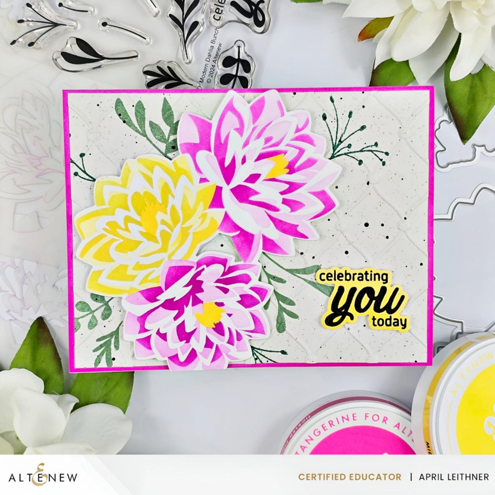 Dies Dynamic Duo: Modern Dahlia Add-On Die Set