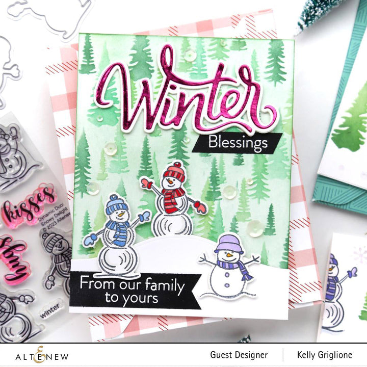 Dies Dynamic Duo: Snowy Delight Add-On Die Set