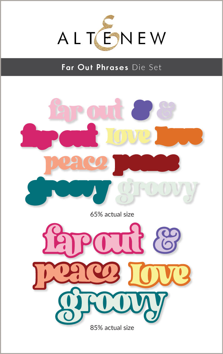 Dies Far Out Phrases Die Set