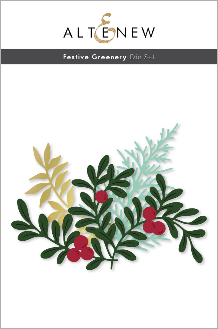 Dies Festive Greenery Die Set