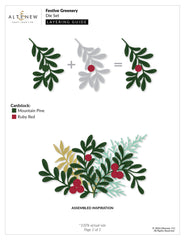 Dies Festive Greenery Die Set