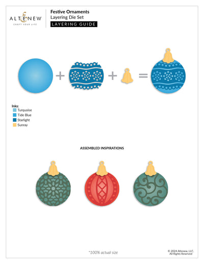 Dies Festive Ornaments Layering Die Set