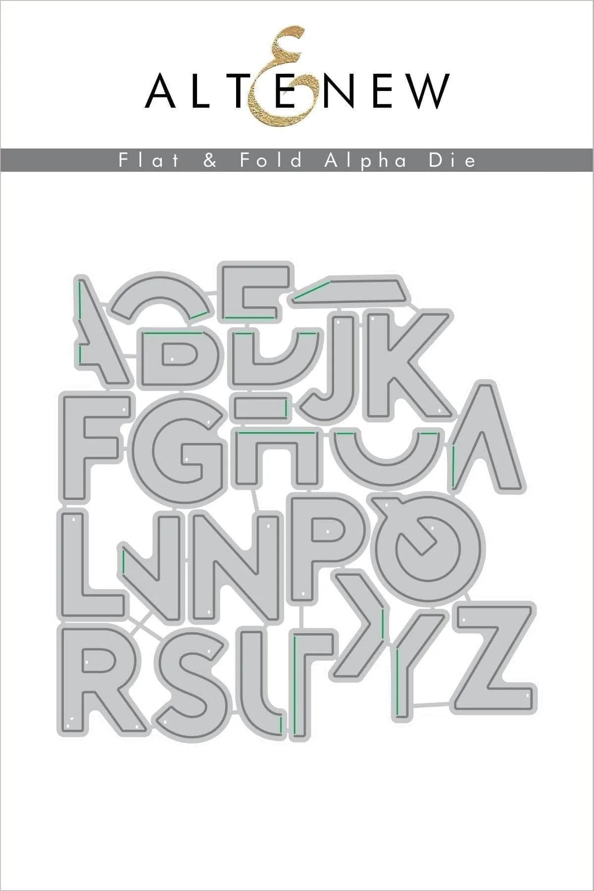 Dies Flat & Fold Alpha Die Set