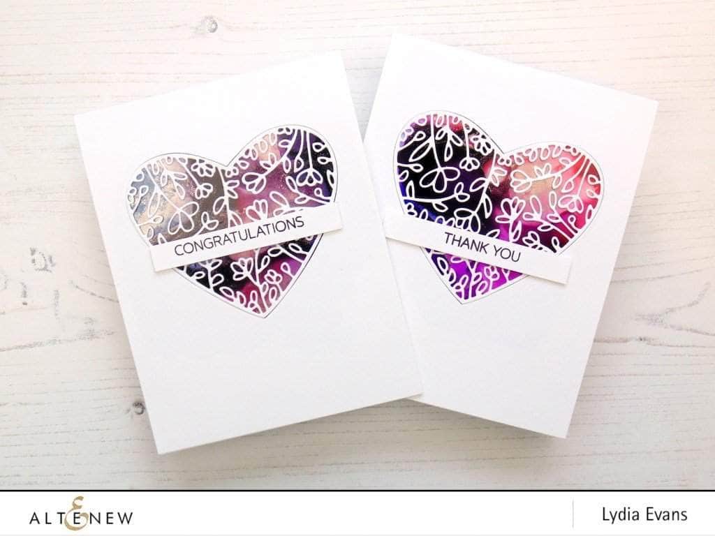 Dies Floral Heart Frame Die