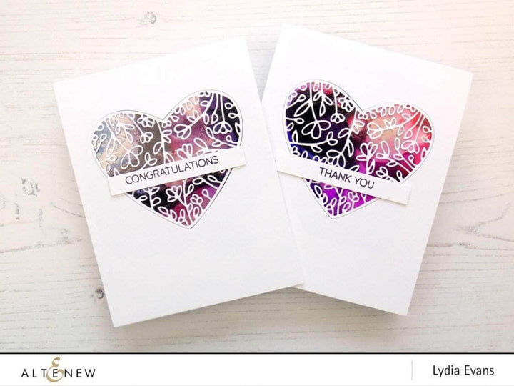 Dies Floral Heart Frame Die